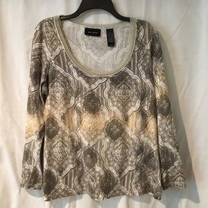 Axcess Long sleeve scoop neck shirt Size Large